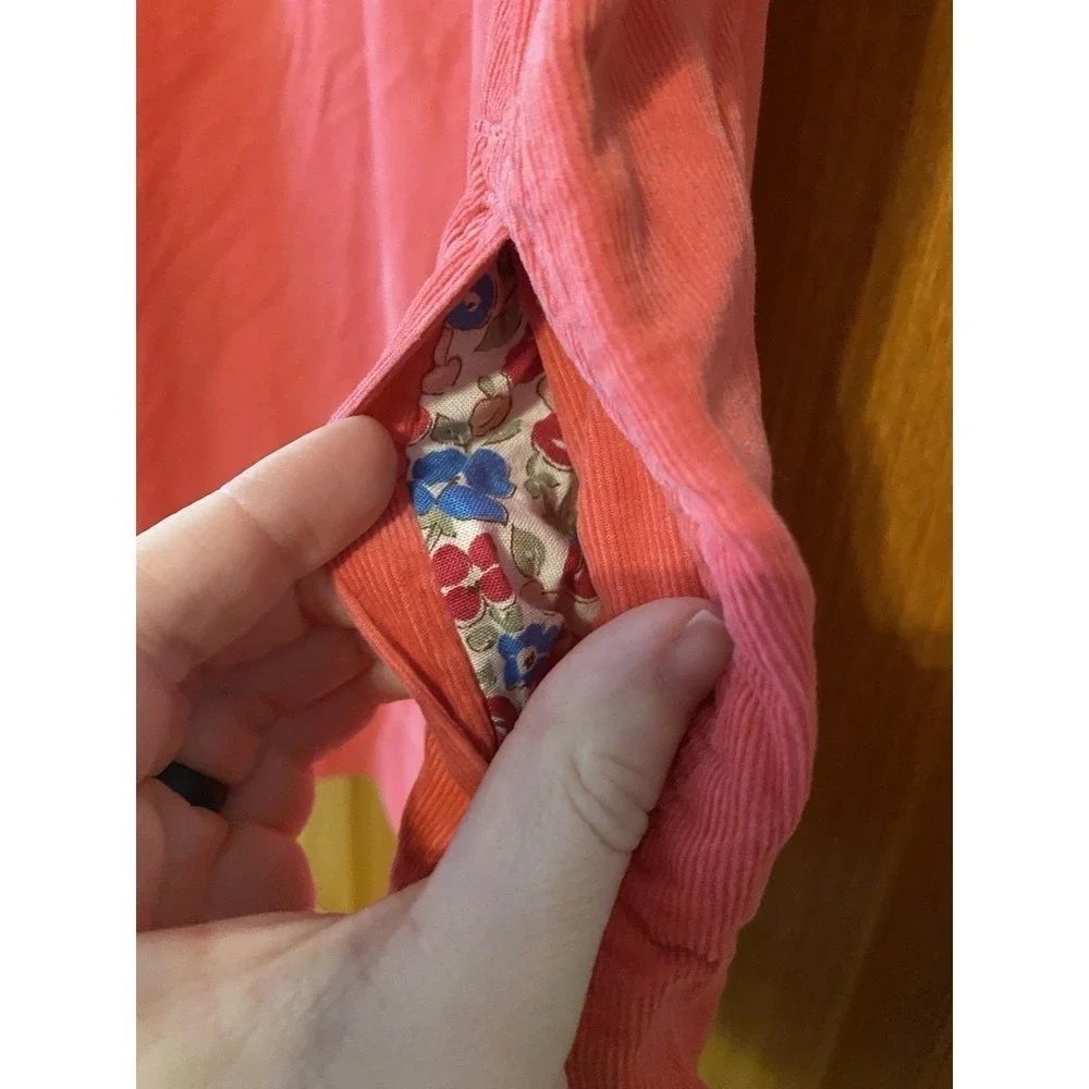 Mini Boden girls 9/10 Pink dress short cap sleeve Pockets Summer Travel Beach